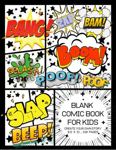 Libro: Blank Comic Book For Kids: Create Your Own Story, Com