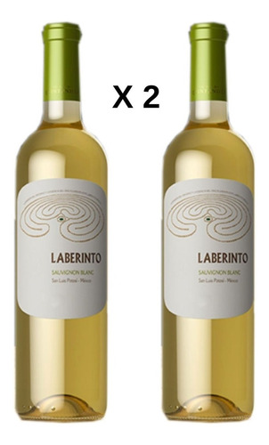 Imagen 1 de 2 de Vino Blanco Laberinto Sauvignon Blanc Pack 2 Bot. 750ml