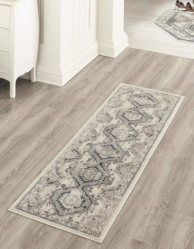 Rugs Charlotte Collection Alfombra  Pasillo 8 Pie Aqua Pelo