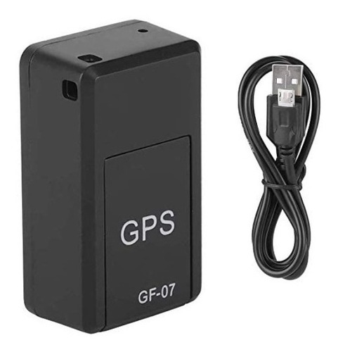 Mini dispositivo de rastreo GPS magnético Gf07, color negro