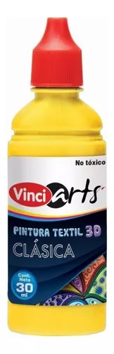 Pintura Textil Vinci 3D Blanco 30 ml