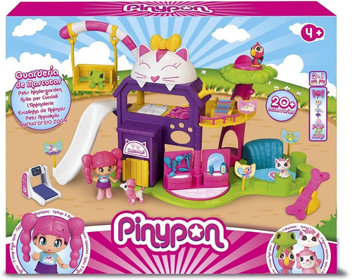 Pinypon Guarderia De Mascotas 17207 Con Figura Y 4 Mascotas 