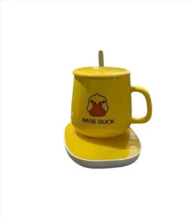 Taza De Café Con Calentador Eléctrico Cuchara Caja De Regalo