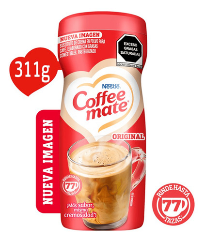 Sustituto De Crema Coffee Mate Original De 311 Grs