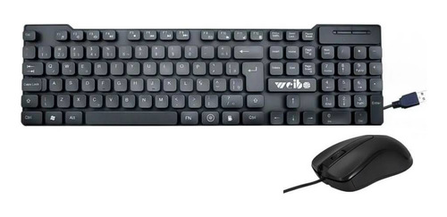 Combo Teclado + Mouse Usb Cableado