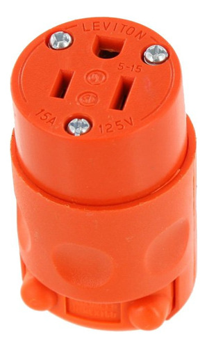 Leviton 515 Cv-o 15 Amp 125 V Trifasica Conector Hoja Recta