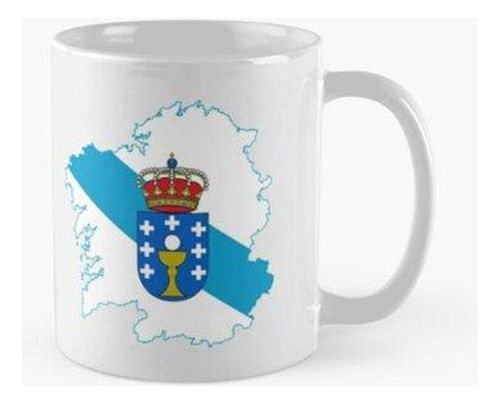 Taza Bandera Del Mapa De Galicia Calidad Premium