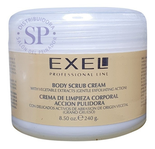 Crema Pulidora Corporal Exel Grano Grueso Limpieza X 240gr 