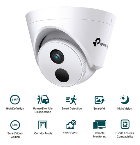 Tp-link Vigi C440i(4mm) Camara De Seguridad Ip 4mp 2k+ Poe