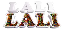 Comprar 4 Letras Huecas Mas Macizas Candy Polifan Souvenir Golosinas