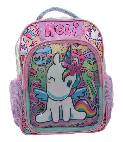 Mochila Unicornio Onix Unicornio Original Ruz Tamaño Primaria