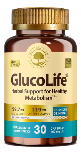 Glucolife - Suplemento Apoyo Diabéticos 30 Caps Sin Sabor