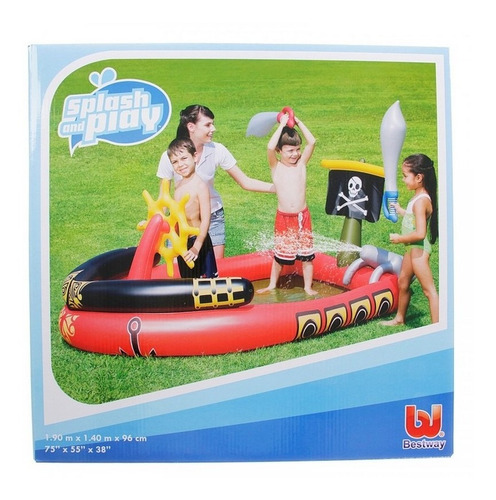 Imagen 6 de 8 de Pileta Inflable Barco Pirata 191cm Bestway Cod 53041 Bigshop