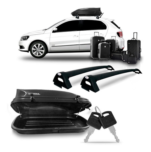 Kit Rack Gol G5 G6 G7 Voyage G5 Com Bau Maleiro 350 Litros
