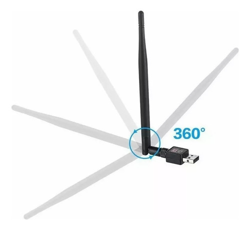 Adaptador Antena Wifi Usb Tarjeta De Red Inalámbrica 300mbps