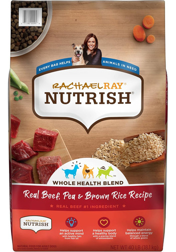 Rachael Ray Nutrish Premium Natural Dry Dog Food, Real Beef,