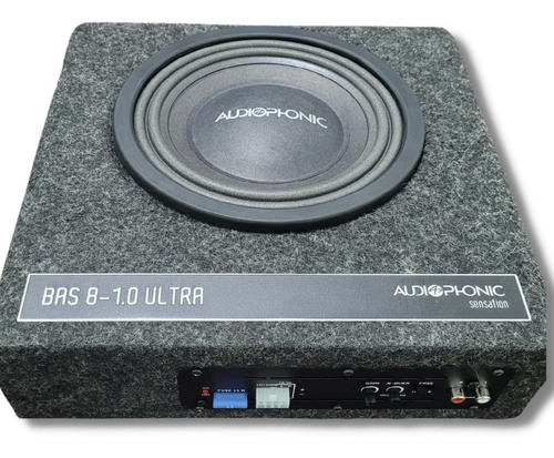 Subwoofer Caixa Ativa 8 Audiophonic Bas8 1.0 Ultra Slim 