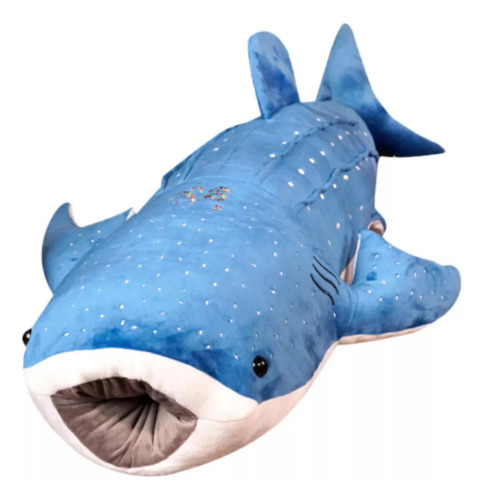 Tiburon De Peluche, Muñeco De 50 Centímetros Azul