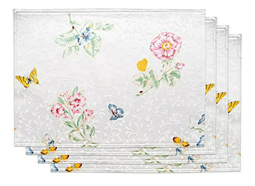 Lenox Butterfly Meadow Juego De 4 Manteles Individuales.