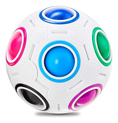 Vdealen Magic Rainbow Puzzle Ball, Speed Cube Ball Puzzle 