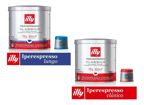 Capsulas Cafe Illy Iperespresso Clasico Espresso Blend X21 U