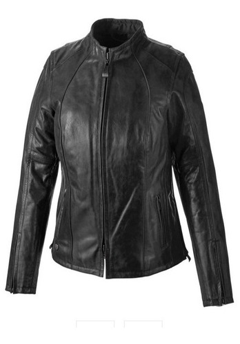 Chaqueta De Cuero Negra Harley-davidson Dama 98049-19vw 