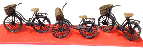 3 Bicicletas Ho 1/87 Ferromodelismo Bici Escala Para Maqueta