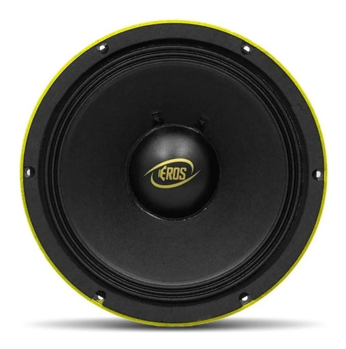 Falante 10 Polegadas Eros E-510 Pro 500w Rms Grave Woofer Cor Amarelo