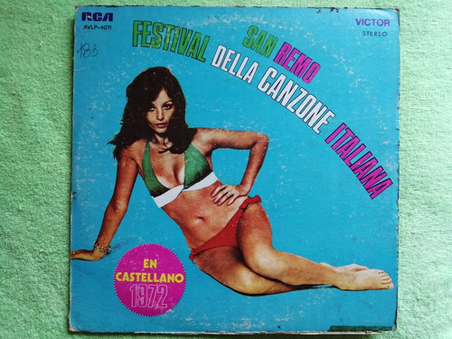 Eam Lp Vinilo Festival De San Remo Italia En Castellano 1972