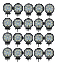 Comprar Pack X 20 Faros Reflector Led 27w Redondo 12v 24v Tractor