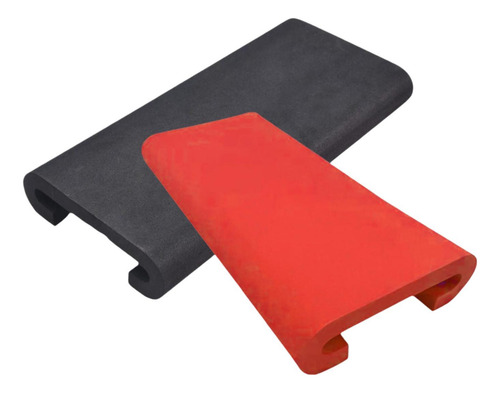 2 Piezas Eva Dragon Boat Boat Almohadilla Remo De Rojo Negro