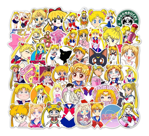 Set 50 Sticker Sailor Moon / Calcomanias / Pegatinas