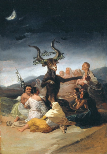 Lienzo Tela El Aquelarre Francisco Goya 1798 100x144 Cm