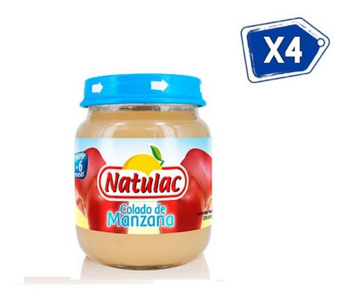 Compota Sabor A Manzana 113 Gr Colado Natulac