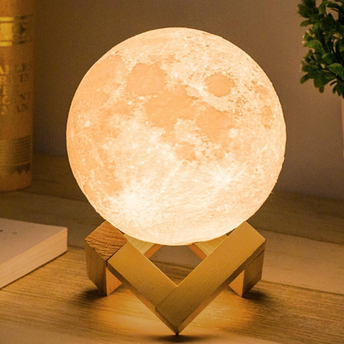 Lámpara De Mesa Con Forma De Luna, De Mydethun, Luz Nocturna