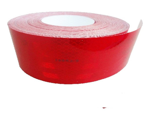 Imagen 4 de 7 de Cinta Reflectiva Roja Adhesiva Homologada Auto Camion Vtv
