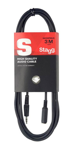 Cable / Alargue Stagg Mini Plug Macho - Mini Plug Hembra 3 M