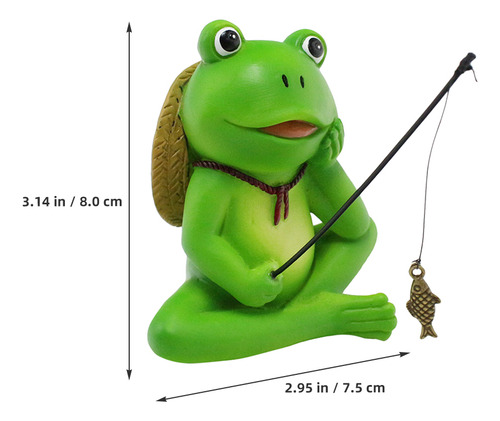 Estatua De Rana Pescadora, Figura De Rana Para Jardín, Estan