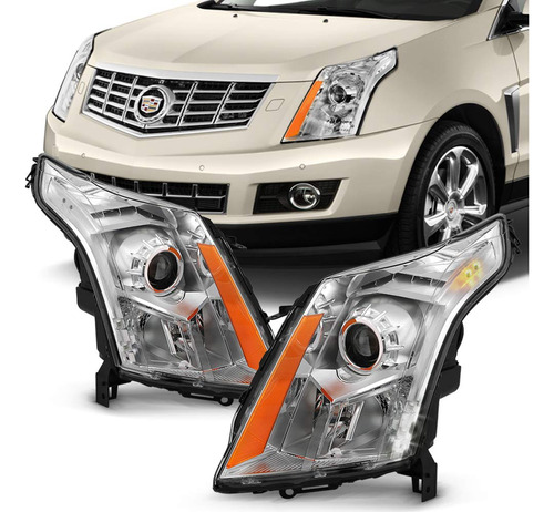 Para Modelo Halogeno Solamente Cadillac Srx Proyector Faro