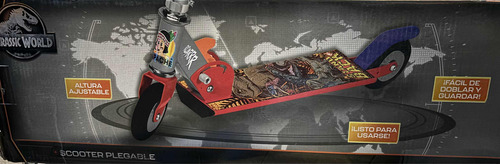 Scooter Apache Jurassic World Plegable Con Altura Ajustable