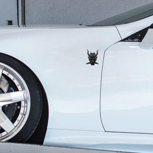 Etiqueta Termoadhesiva Japonesa Oni Samurai Para Coche Y Mot