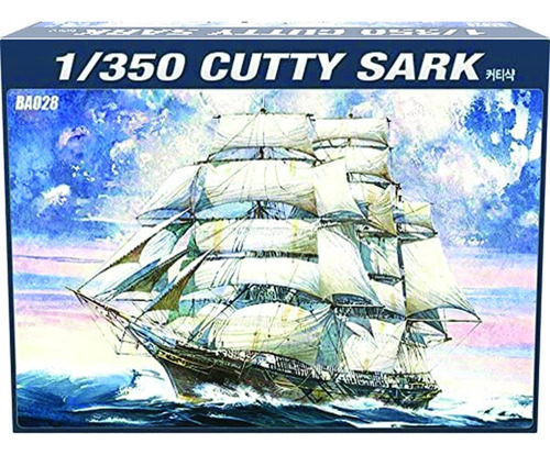 Academy 1 350 Cutty Sark Kit Modelo Plastico Para Barco Vela