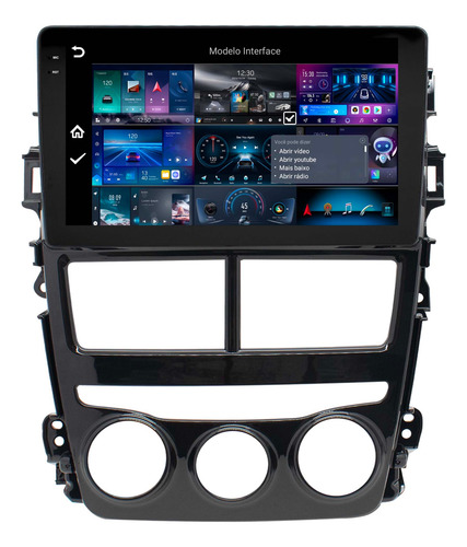 Multimidia Toyota Yaris Octacore Android 14 4gb 9p Voz 4g