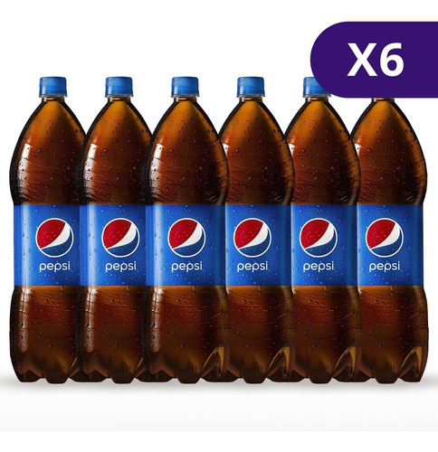 Imagen 1 de 2 de Pepsi De Botella De 2lts. 6 Unidades.