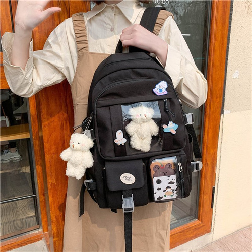 Mochila Impermeable De 16 Pulgadas For Mujer Y Estudiantes