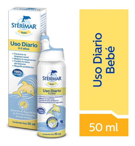 Solución De Agua De Mar Sterimar Bebé Nasal 50 Ml