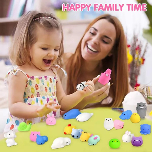 Wa Mini Mochi Squishy Squeeze Toy Fidget Toy, Kit A, 40