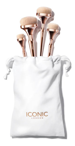 Iconic London Set De Brochas De Base Hd Blend 5 Piezas