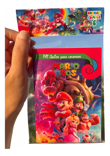 Libros Para Colorear Mario Bros X12 Sorpresitas