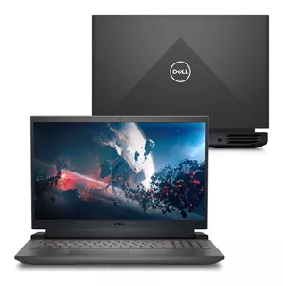 Notebook gamer Dell G15 Gaming Laptop negra 15.6", Intel Core i5 11400H 8GB de RAM 512GB SSD, NVIDIA GeForce RTX 3050 120 Hz 1920x1080px Windows 11 Home